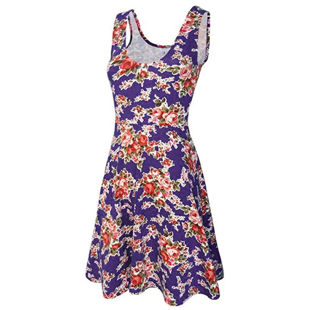 SAGACE Flower Print Summer Floral Print Dress Sleeveless High Waist Casual Dress Summer Knee-Length Flower Loose Girl Dresses
SAGACE Flower Print Summer Floral Print Dress Sleeveless High Waist Casual Dress Summer Knee-Length Flower Loose Girl Dresses