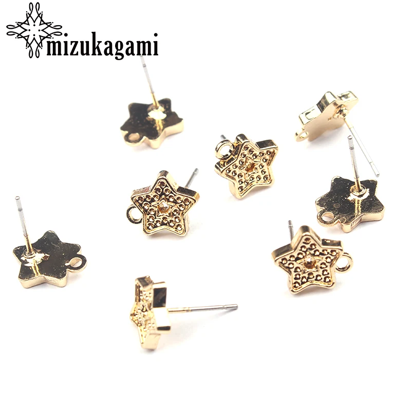 10pcs/lot 10mm Zinc Alloy Retro Gold Star Shape Earring Base Earring Connector For DIY Earrings Making Finding Accessories
10pcs/lot 10mm Zinc Alloy Retro Gold Star Shape Earring Base Earring Connector For DIY Earrings Making Finding Accessories