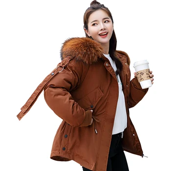 KUYOMENS Hood padded parka winter jacket women coat Fur warm pocket zipper winter overcoat Snow wear thick jacket coat female
KUYOMENS Hood padded parka winter jacket women coat Fur warm pocket zipper winter overcoat Snow wear thick jacket coat female
