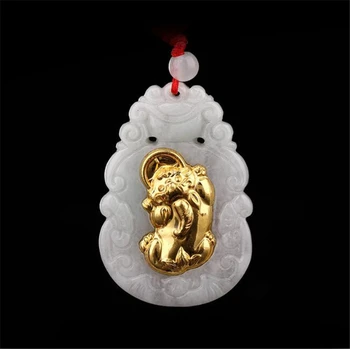 Pure Gold Natural Jadeite A Pendant Gold jewelry Jadeite Pendant JXY035 free shipping 
Pure Gold Natural Jadeite A Pendant Gold jewelry Jadeite Pendant JXY035 free shipping