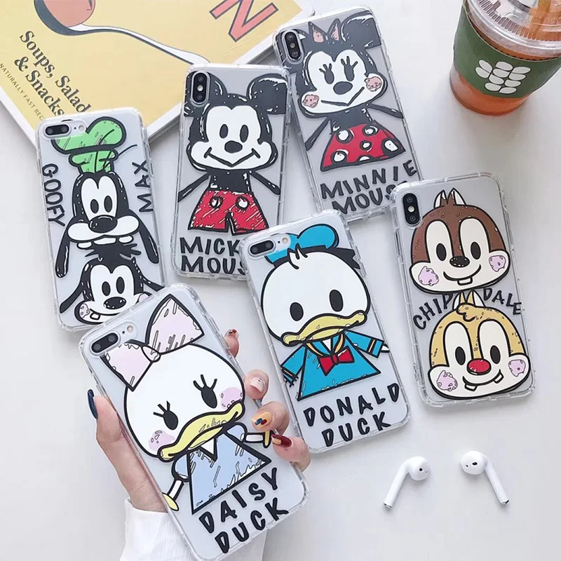 Cartoon Mickey Minnie Donald Daisy Duck phone Case For iPhone 8 7 Plus Goofy dog Chip n Dale Cases For iphone X XR XS max case
Cartoon Mickey Minnie Donald Daisy Duck phone Case For iPhone 8 7 Plus Goofy dog Chip n Dale Cases For iphone X XR XS max case