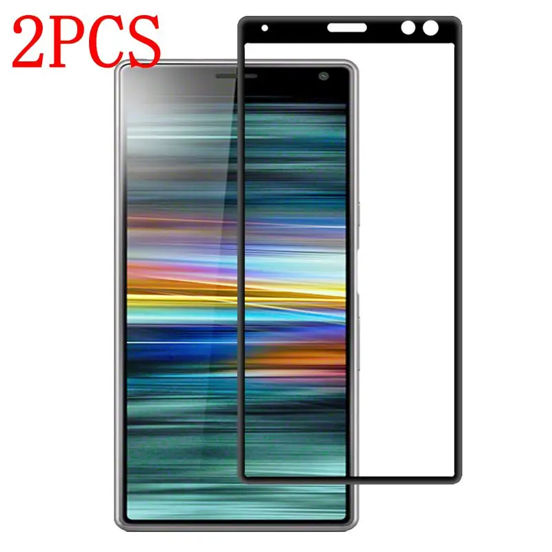 Закаленное 3d стекло для Sony Xperia 10 Plus 2 шт. полное покрытие экрана Защитная пленка /