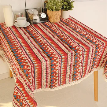 1Pc Bohemian Style Striped Tablecloths Colorful Table Cloth Cotton Table Cover Lace Tea Towel Accept customized
1Pc Bohemian Style Striped Tablecloths Colorful Table Cloth Cotton Table Cover Lace Tea Towel Accept customized