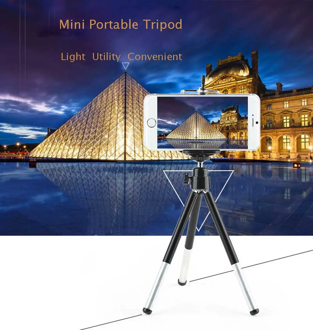 Rovtop Metal Mini Tripod With Phone Holder Remote For Iphone Xiaomi Samsung Android Retractable Tripod Tripod For Digital Camera