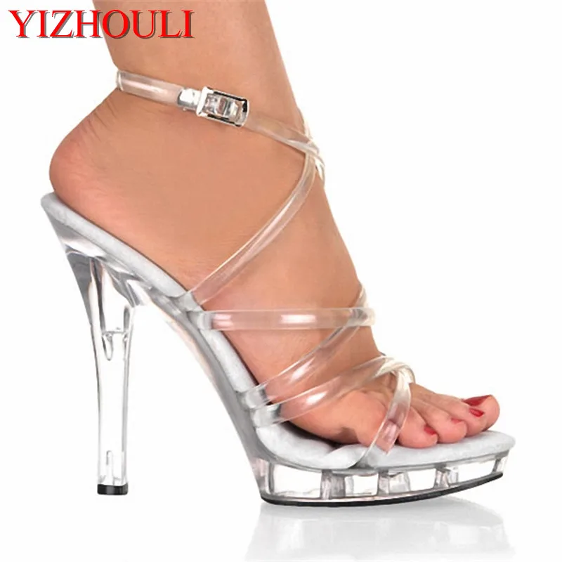 Crystal 13 cm sexy stiletto sandals, bare-footed women's dancing shoes nightclub pole dancing shoes
Crystal 13 cm sexy stiletto sandals, bare-footed women's dancing shoes nightclub pole dancing shoes