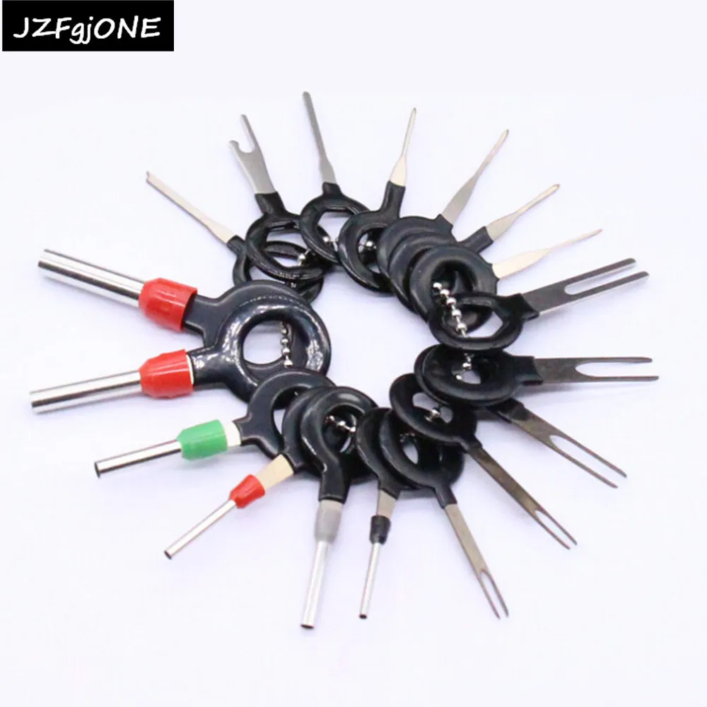 18Pcs/set Car Terminal Removal Tool Electrical Wiring Crimp Connector Pin Extractor Hand-held Disassembly Tools Kit
18Pcs/set Car Terminal Removal Tool Electrical Wiring Crimp Connector Pin Extractor Hand-held Disassembly Tools Kit