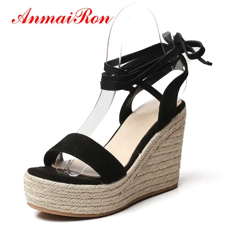 ANMAIRON Kid Suede Gladiator High Heels Sandals Women Casual Lace-Up Woman Sandals 2019 Summer Size 34-39 LY1539
ANMAIRON Kid Suede Gladiator High Heels Sandals Women Casual Lace-Up Woman Sandals 2019 Summer Size 34-39 LY1539