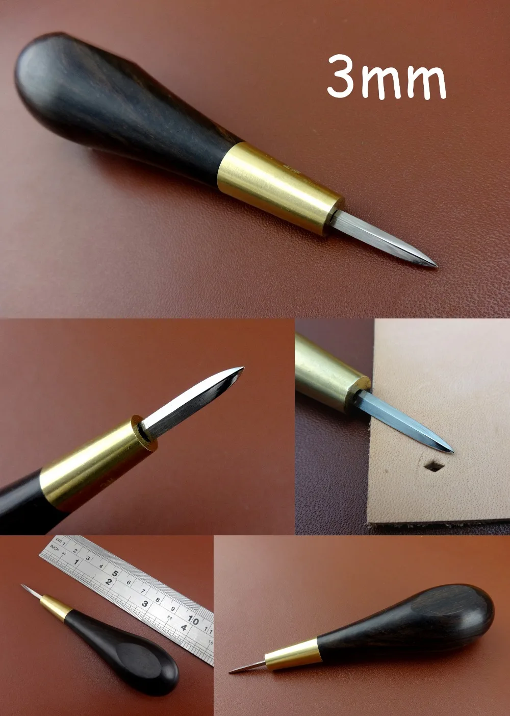 1pc 3mm Spacing Leather Craft Germany Needle Sewing Stitching Diamond Point Awl Tool Carving Stamping Knife Cutter Punch Chisel
1pc 3mm Spacing Leather Craft Germany Needle Sewing Stitching Diamond Point Awl Tool Carving Stamping Knife Cutter Punch Chisel