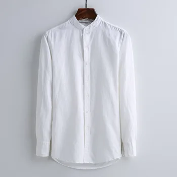 2020 pure and fresh and comfortable linen men's shirt collar cultivate one's morality Long sleeve shirt cotton and linen
2020 pure and fresh and comfortable linen men's shirt collar cultivate one's morality Long sleeve shirt cotton and linen
