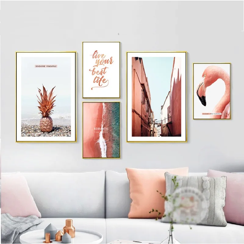 Nordic Nature Oil Canvas Printing Pink Letter Pineapple Seine River Modern Image Artistic Color Design Murals for Wall Decor
Nordic Nature Oil Canvas Printing Pink Letter Pineapple Seine River Modern Image Artistic Color Design Murals for Wall Decor