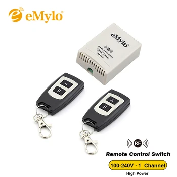 eMylo AC 100-240V 2500W Wireless Learning Remote Control Light Switch Black Type Transmitter 1 Channel Relay Toggle Latched Jog
eMylo AC 100-240V 2500W Wireless Learning Remote Control Light Switch Black Type Transmitter 1 Channel Relay Toggle Latched Jog