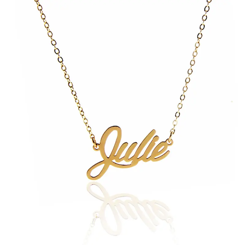 AOLOSHOW Stamped Necklace Name " Julie " Initial Necklace Letter Women Stainless Steel Pendant Name Letter Necklace nl-2442
AOLOSHOW Stamped Necklace Name " Julie " Initial Necklace Letter Women Stainless Steel Pendant Name Letter Necklace nl-2442