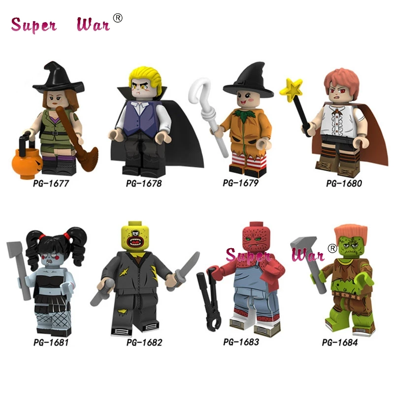 Single Halloween Action Aaron Alice Pierce Little Witch Ada Horror Theme building blocks model bricks toys for children
Single Halloween Action Aaron Alice Pierce Little Witch Ada Horror Theme building blocks model bricks toys for children