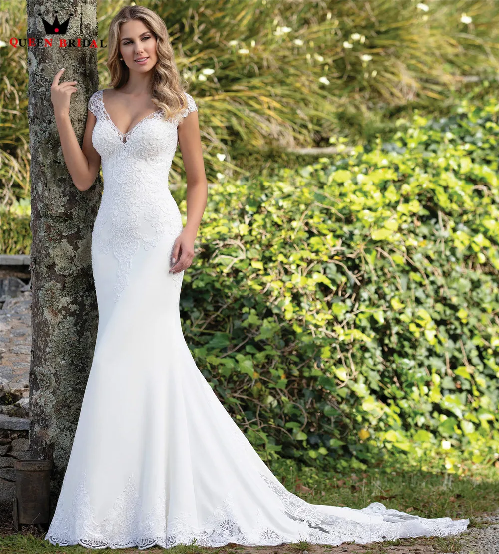 Custom Made Mermaid Sweetheart Chiffon Lace Appliques Beading Sexy Elegant Formal Wedding Dresses Vestido de Noiva 2020 WH41
Custom Made Mermaid Sweetheart Chiffon Lace Appliques Beading Sexy Elegant Formal Wedding Dresses Vestido de Noiva 2020 WH41