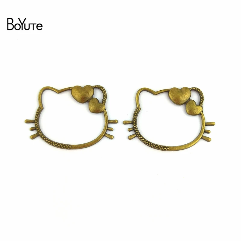 BoYuTe (40 Pieces/Lot) 47*32MM Zinc Alloy Heart Cat Charms Pendant Antique Bronze Plated Metal Pendant Cat Diy Jewelry Findings
BoYuTe (40 Pieces/Lot) 47*32MM Zinc Alloy Heart Cat Charms Pendant Antique Bronze Plated Metal Pendant Cat Diy Jewelry Findings