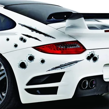 SPEEDWOW 21x30cm Car Styling 3D Bullet Hole Car Sticker Simulation Scratch Decal Waterproof Stickers For Automobiles/Motorcycle
SPEEDWOW 21x30cm Car Styling 3D Bullet Hole Car Sticker Simulation Scratch Decal Waterproof Stickers For Automobiles/Motorcycle