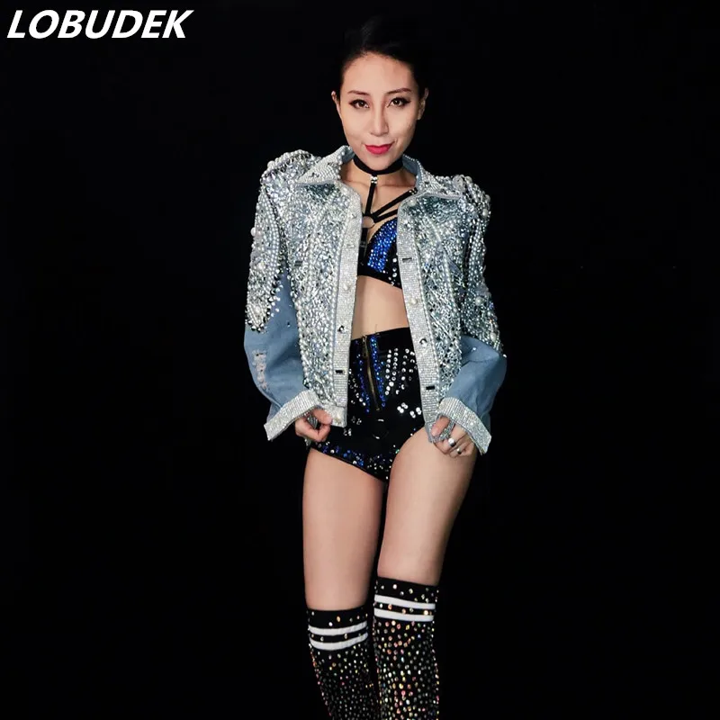 Female Colorized Fish scale Sequins Jumpsuit Sexy Nightclub DJ Singer DS Costumes Bar Leading Dancer stage performance Rompers
Female Colorized Fish scale Sequins Jumpsuit Sexy Nightclub DJ Singer DS Costumes Bar Leading Dancer stage performance Rompers