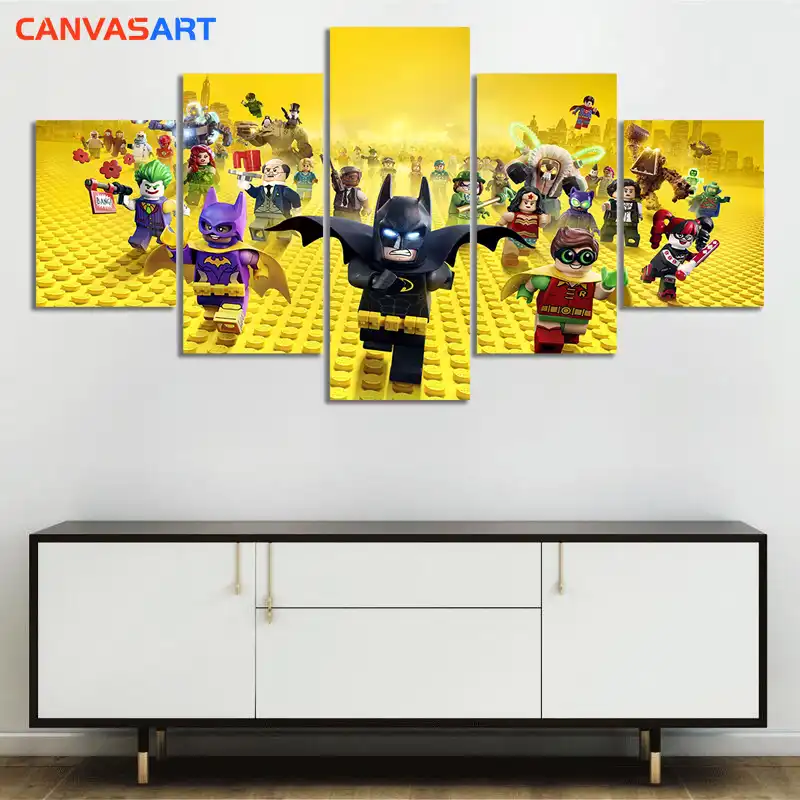 Холст книги по искусству 5 шт. фотографии развивающие игрушечные лошадки Lego