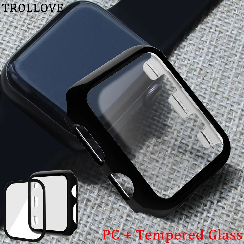 Screen Protective Case for Apple Watch iwatch 38mm 42mm Shell PC + 3D Tempered Glass Hard All-around Protector Cover Series 3 2
Screen Protective Case for Apple Watch iwatch 38mm 42mm Shell PC + 3D Tempered Glass Hard All-around Protector Cover Series 3 2