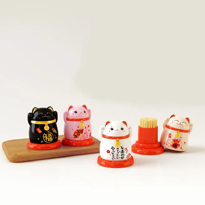 Cartoon Plastic Cat Toothpick Holders New Japanese Style Cute Lucky Fortune Cat Home Dustproof Household Toothpick Holders
Cartoon Plastic Cat Toothpick Holders New Japanese Style Cute Lucky Fortune Cat Home Dustproof Household Toothpick Holders