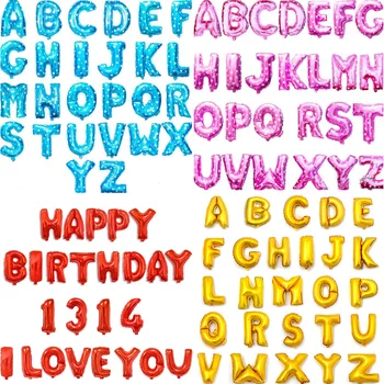 10pcs 16 inch Ballons Party Supplies Creative Props Aluminum Film Balloon Birthday Decorations Toy 26 English A-Z Alphabet
10pcs 16 inch Ballons Party Supplies Creative Props Aluminum Film Balloon Birthday Decorations Toy 26 English A-Z Alphabet
