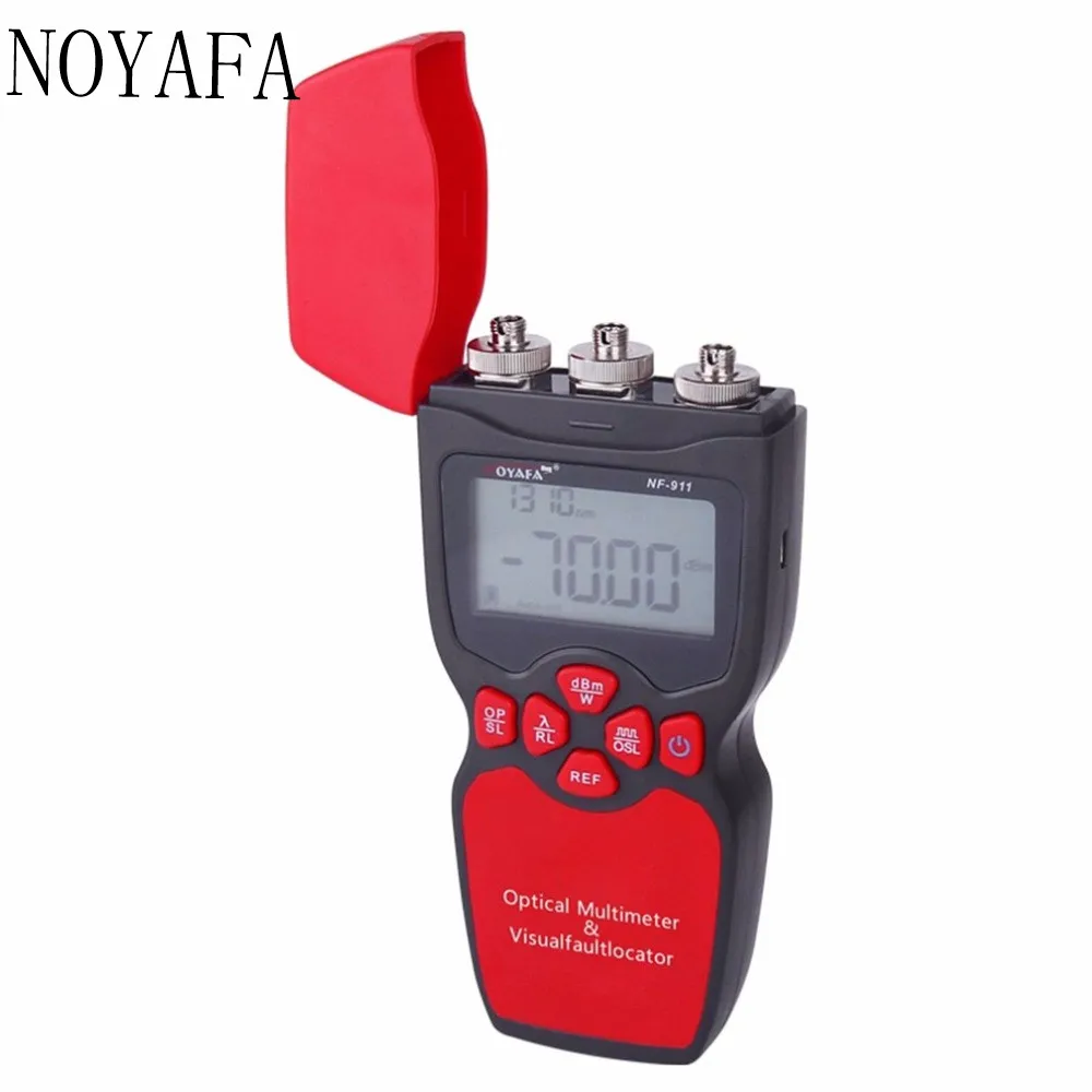 Noyafa NF-911 3-in-1 Handheld Optical Multimeter Multifunction Optical Fiber Tester Optical Power Meter Visual Fault Locator
Noyafa NF-911 3-in-1 Handheld Optical Multimeter Multifunction Optical Fiber Tester Optical Power Meter Visual Fault Locator