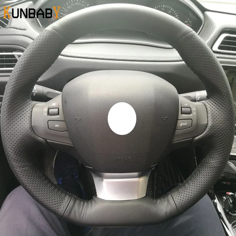 KUNBABY Micro Fibre Leather Steering Wheel Cover Auto Cover on The Steering Wheel Case for Peugeot 308 2016 2017 Car Styling
KUNBABY Micro Fibre Leather Steering Wheel Cover Auto Cover on The Steering Wheel Case for Peugeot 308 2016 2017 Car Styling