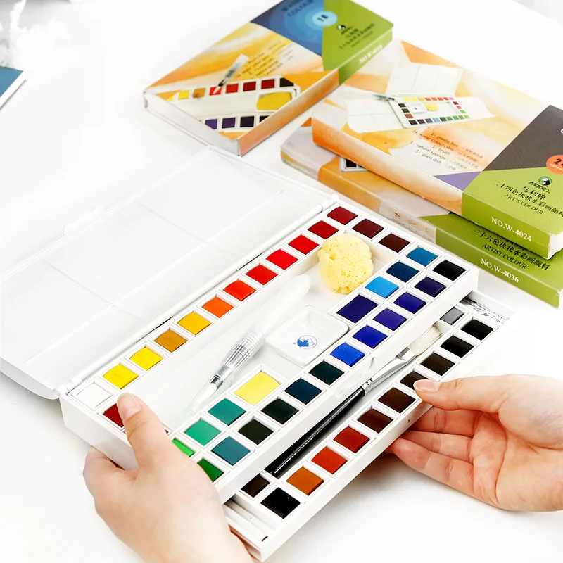 18 color solid watercolor paint 24 colors 36 color sketch transparent watercolor send fountain pen sponge art supplies
18 color solid watercolor paint 24 colors 36 color sketch transparent watercolor send fountain pen sponge art supplies