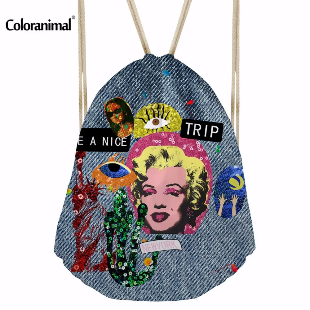 Coloranimal Classic Marilyn Monroe Character Backpack for Women 3D Mona Lisa Printing Drawstring Bag Children School Bagpack Bag
Coloranimal Classic Marilyn Monroe Character Backpack for Women 3D Mona Lisa Printing Drawstring Bag Children School Bagpack Bag