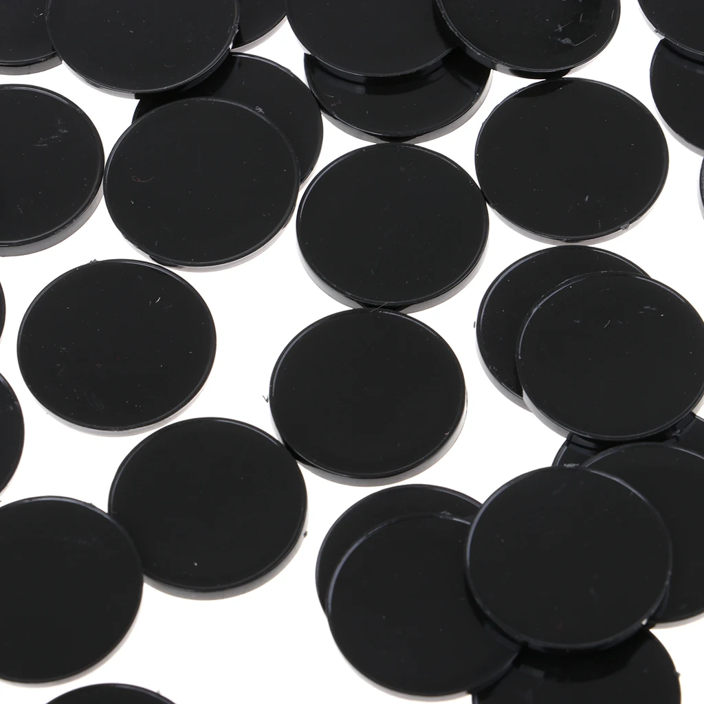 20pcs Plastic Round Base 22mm Miniature Display Stand RPG Wargames Accessory
