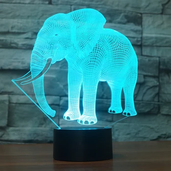 NEW Amazing 3d Illusion Elephant LED Night Lights with 7 Colors Lamp as Home Decoration
NEW Amazing 3d Illusion Elephant LED Night Lights with 7 Colors Lamp as Home Decoration