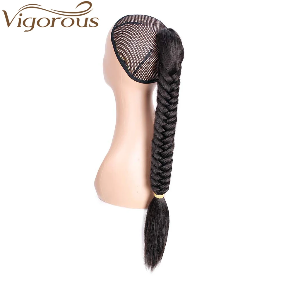 Vigorous 22inch Synthetic Long Fishtail Braids Hair Ponytail Extensions Clip In Drawstring Straight Braiding Ponytail Hairpiece
Vigorous 22inch Synthetic Long Fishtail Braids Hair Ponytail Extensions Clip In Drawstring Straight Braiding Ponytail Hairpiece