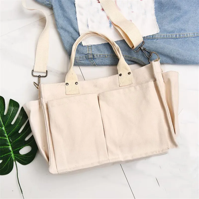 New Women's Shoulder Canvas Bag Simple Wild Portable Diagonal Large-capacity Handbag Travel Beach Bag
New Women's Shoulder Canvas Bag Simple Wild Portable Diagonal Large-capacity Handbag Travel Beach Bag