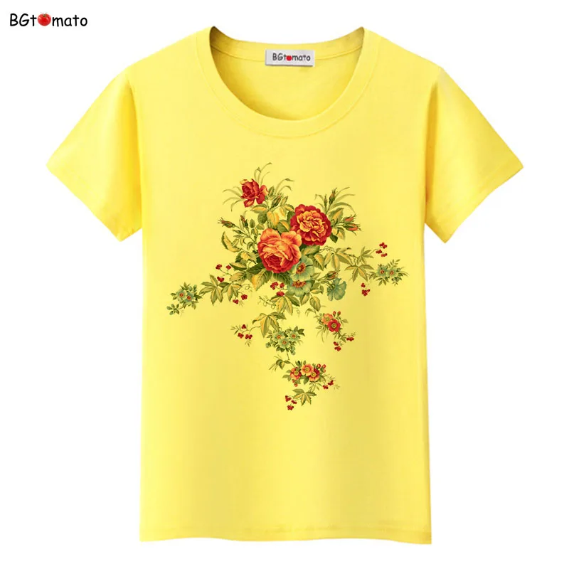 2021 Summer sun Chinese rose t-shirt Women Beautiful tees fashion personality shirts Good quality brand clothes casual tops
2021 Summer sun Chinese rose t-shirt Women Beautiful tees fashion personality shirts Good quality brand clothes casual tops