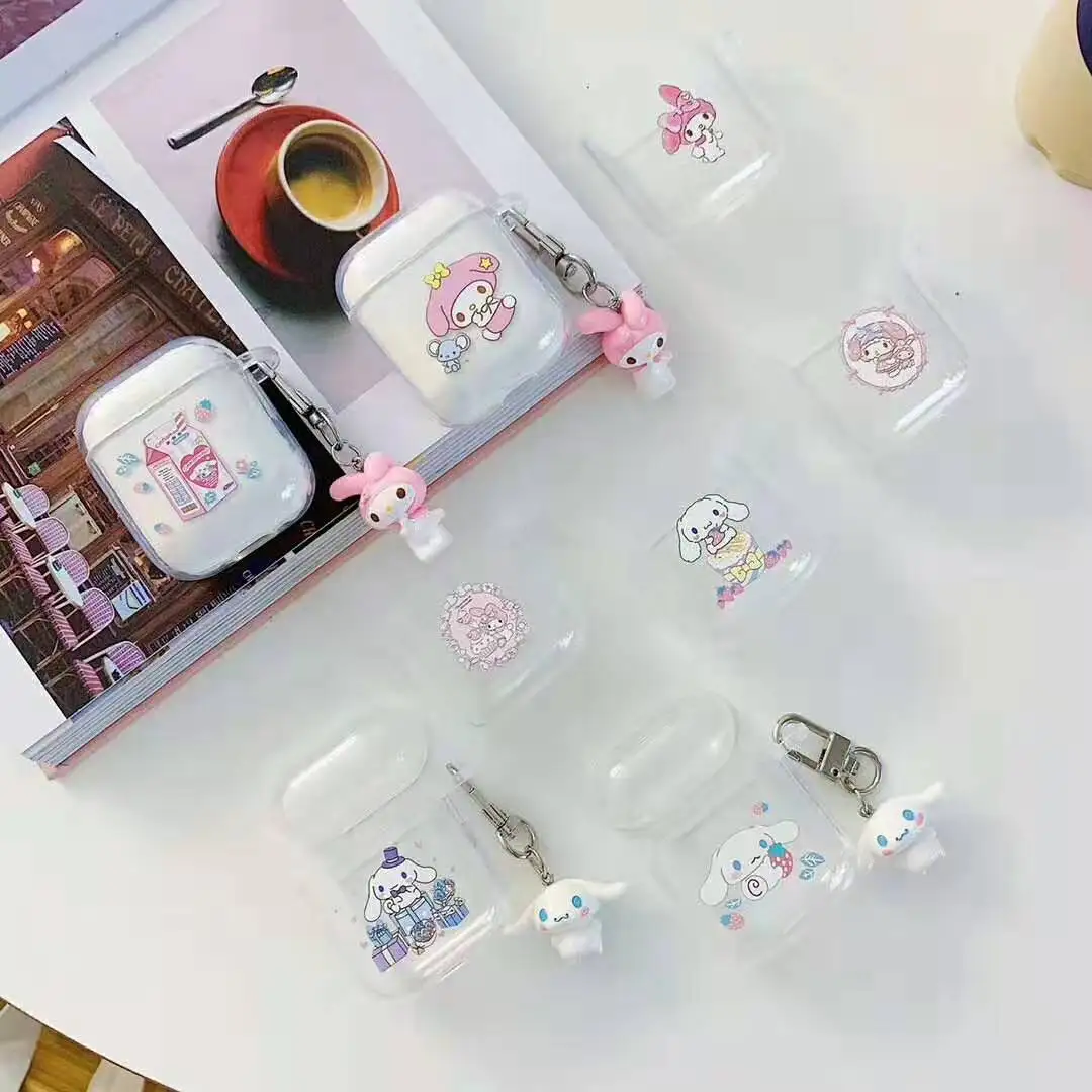 Cute cartoon earphone accessories transparent tpu protective cover for Airpods 1/2 generation wireless Bluetooth headset bag
Cute cartoon earphone accessories transparent tpu protective cover for Airpods 1/2 generation wireless Bluetooth headset bag
