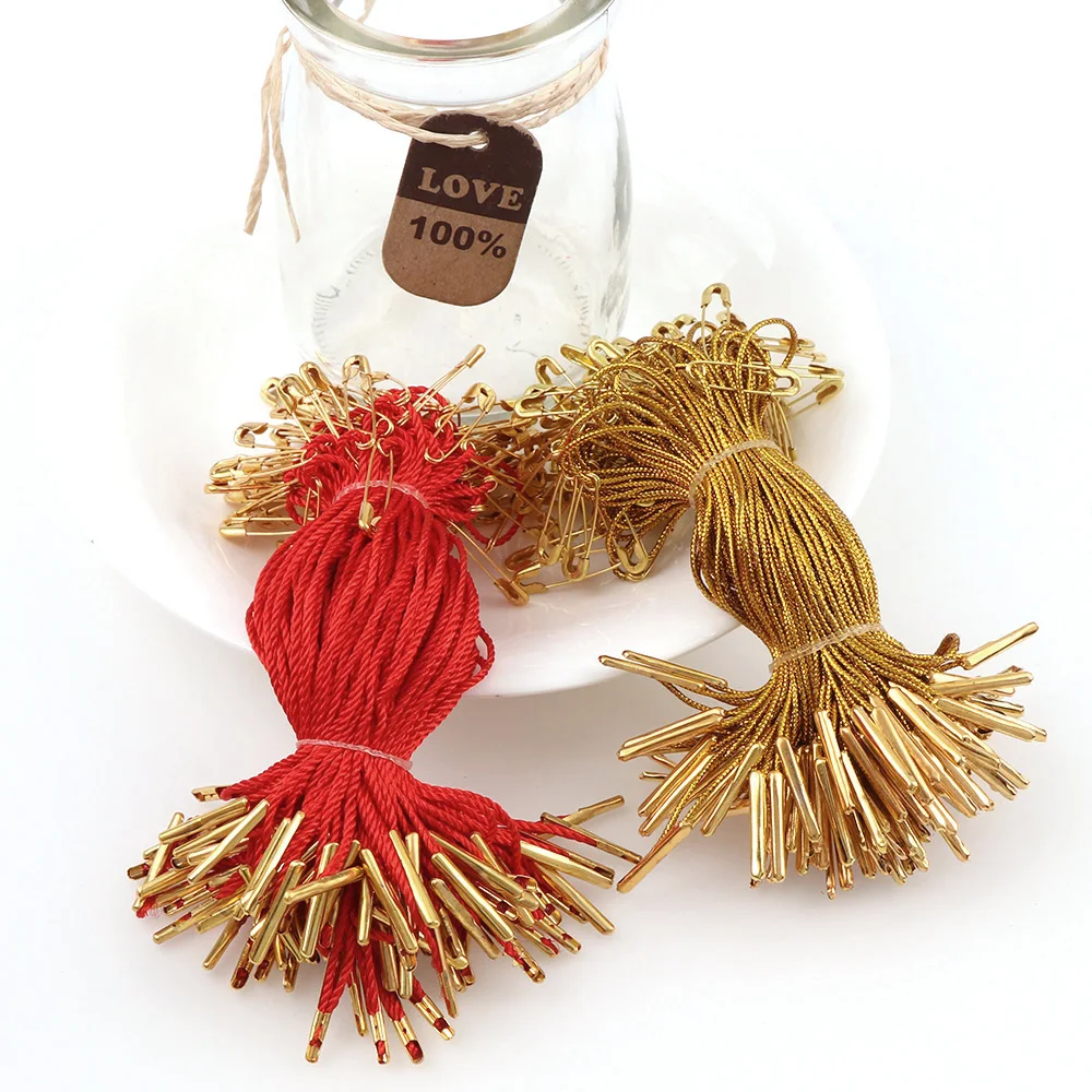 100Pcs/set Metal Pins Buckle Clothes Cotton Tag Rope Cords Hanging Tablet For Garment Bag Tags Cards DIY Clothing Accessories
100Pcs/set Metal Pins Buckle Clothes Cotton Tag Rope Cords Hanging Tablet For Garment Bag Tags Cards DIY Clothing Accessories