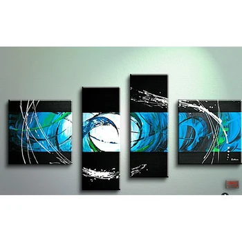 4 pieces Canvas Painting Art 100% Hand-painted Modern Abstract Oil Painting On Canvas Wall Art Gift No Framed Decoration room 
4 pieces Canvas Painting Art 100% Hand-painted Modern Abstract Oil Painting On Canvas Wall Art Gift No Framed Decoration room