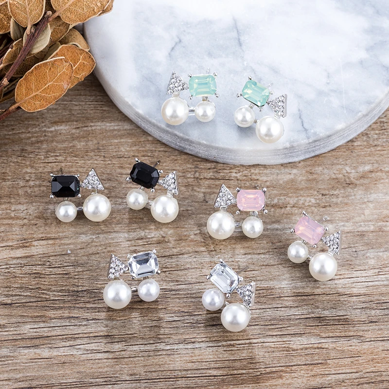 TDQUEEN Opal Crystal Earrings Simulated Pearl Stainless Steel Stick Earing Jewelry Gift Korean Style Fashion Women Stud Earring
TDQUEEN Opal Crystal Earrings Simulated Pearl Stainless Steel Stick Earing Jewelry Gift Korean Style Fashion Women Stud Earring