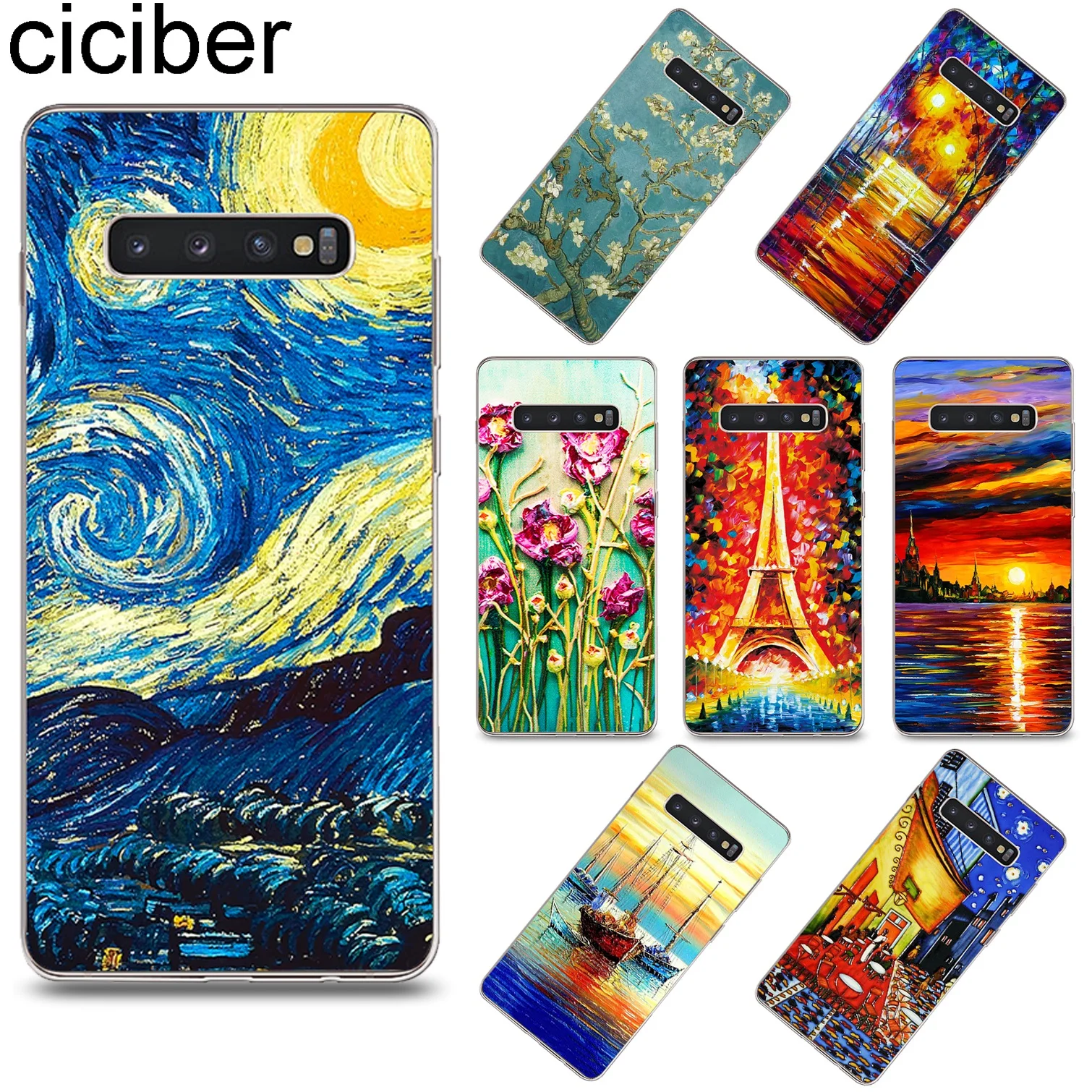 Ciciber For Samsung Galaxy S9 S10 S8 Plus S10e Cover Soft TPU Phone Case For S7 S5 S6 Edge S5 mini Van Gogh Oil painting Fundas
Ciciber For Samsung Galaxy S9 S10 S8 Plus S10e Cover Soft TPU Phone Case For S7 S5 S6 Edge S5 mini Van Gogh Oil painting Fundas