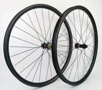 27.5er Mountain bicycle carbon wheels 30mm width 24mm depth tubeless MTB XC carbon wheelset with novatec 411/412 hubs
27.5er Mountain bicycle carbon wheels 30mm width 24mm depth tubeless MTB XC carbon wheelset with novatec 411/412 hubs