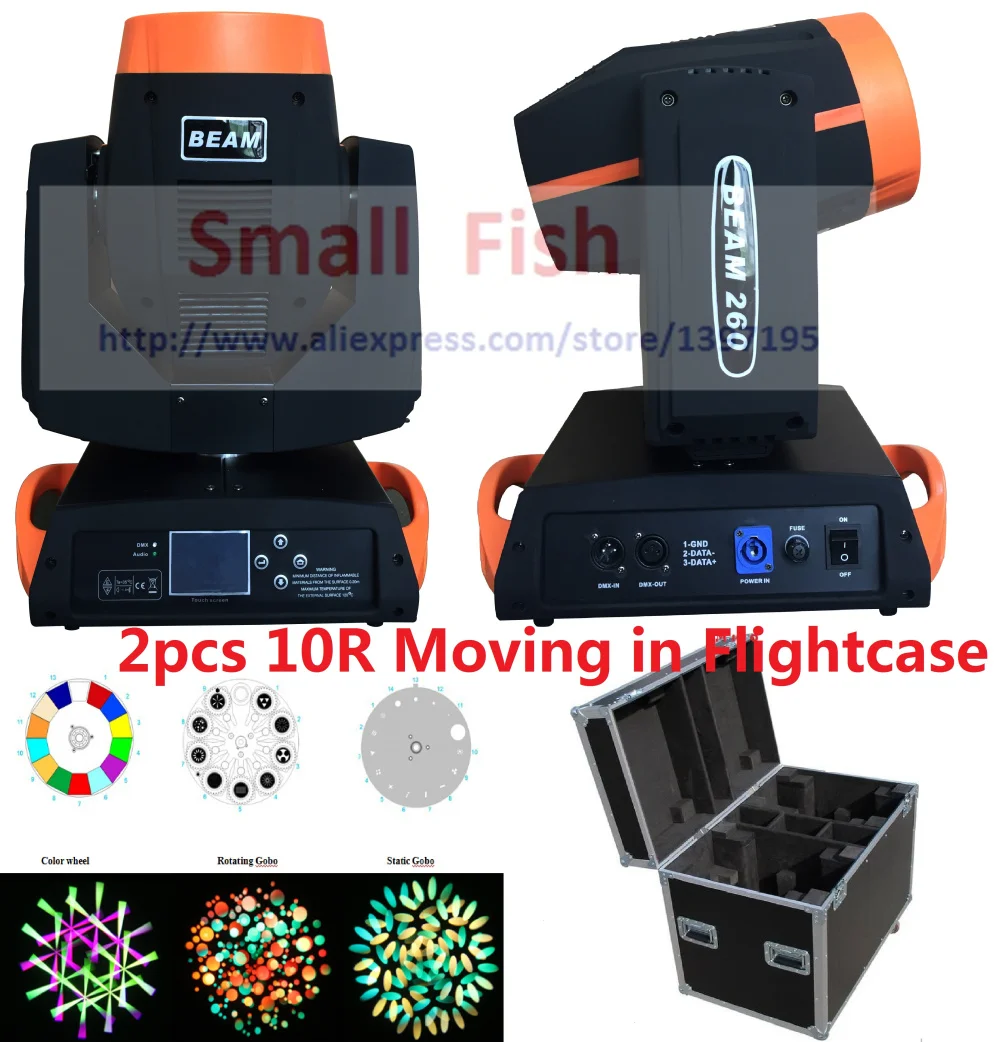 2XLot in Flightcase 260W 10R Sharpy Spot Beam Moving Head gobo Light 6/16 Prism Zoom/3D/DMX for Wedding DJ Shows Nightclub Event
2XLot in Flightcase 260W 10R Sharpy Spot Beam Moving Head gobo Light 6/16 Prism Zoom/3D/DMX for Wedding DJ Shows Nightclub Event