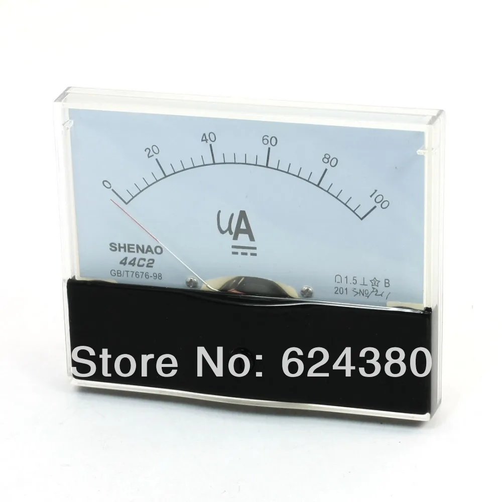Pointer DC micro ammeter DC 0-100uA 50uA 200uA 500uA Analog Ammeter Panel AMP Current Meter 44C2 Gauge
Pointer DC micro ammeter DC 0-100uA 50uA 200uA 500uA Analog Ammeter Panel AMP Current Meter 44C2 Gauge