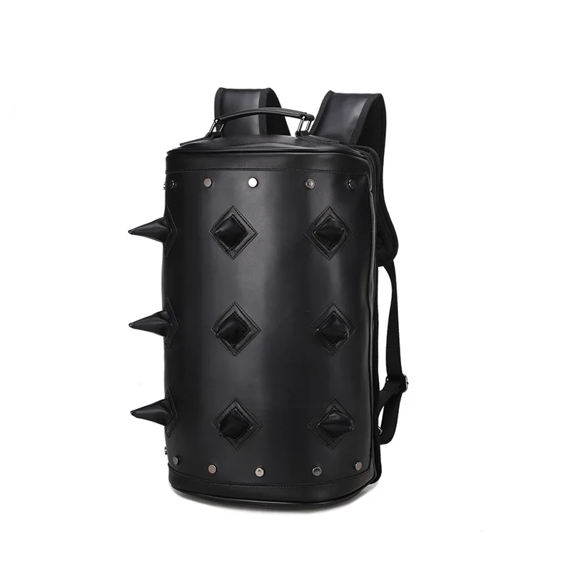 Steelsir New Famous Design bag Men korean tidal rivet Backpack Leather cylinder Ball Backpacks Travel Hand Bags bagpack Mochila
Steelsir New Famous Design bag Men korean tidal rivet Backpack Leather cylinder Ball Backpacks Travel Hand Bags bagpack Mochila
