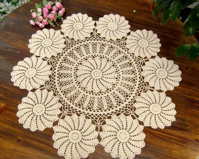 2019 Luxury white Lace Cotton Crochet tablecloth Table cloth Christmas handmade round Table Cover mantel home Xmas wedding decor
2019 Luxury white Lace Cotton Crochet tablecloth Table cloth Christmas handmade round Table Cover mantel home Xmas wedding decor