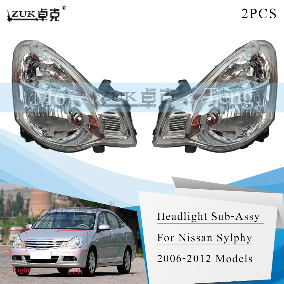 ZUK 2PCS Front Head Lamp Headlight Assy For NISSAN Sylphy 2006 2007 2008 2009 2010 2011 2012 Halogen Yellow/White Signal Lamp
ZUK 2PCS Front Head Lamp Headlight Assy For NISSAN Sylphy 2006 2007 2008 2009 2010 2011 2012 Halogen Yellow/White Signal Lamp