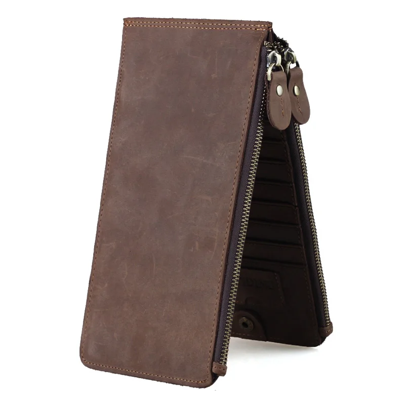 Brand Business Credit Card Holder Wallet Men Cowhide Leather Card Case Long Hasp & Zipper Purse Brown New
Brand Business Credit Card Holder Wallet Men Cowhide Leather Card Case Long Hasp & Zipper Purse Brown New