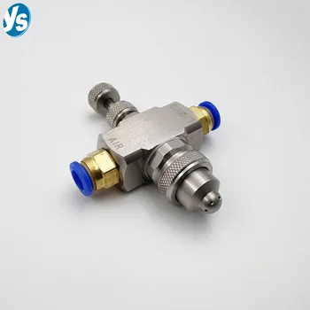 Air atomizing nozzle,dust suppression fine mist fogging atomizer nozzle,air atomizing spray nozzle for flue gas evaporation
Air atomizing nozzle,dust suppression fine mist fogging atomizer nozzle,air atomizing spray nozzle for flue gas evaporation