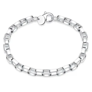 925 Silver Bracelet Chain Big Square Checkered Geometric Box Bracelet Sparkling Strand Bracelet Women Link Tennis Silver Jewelry
925 Silver Bracelet Chain Big Square Checkered Geometric Box Bracelet Sparkling Strand Bracelet Women Link Tennis Silver Jewelry