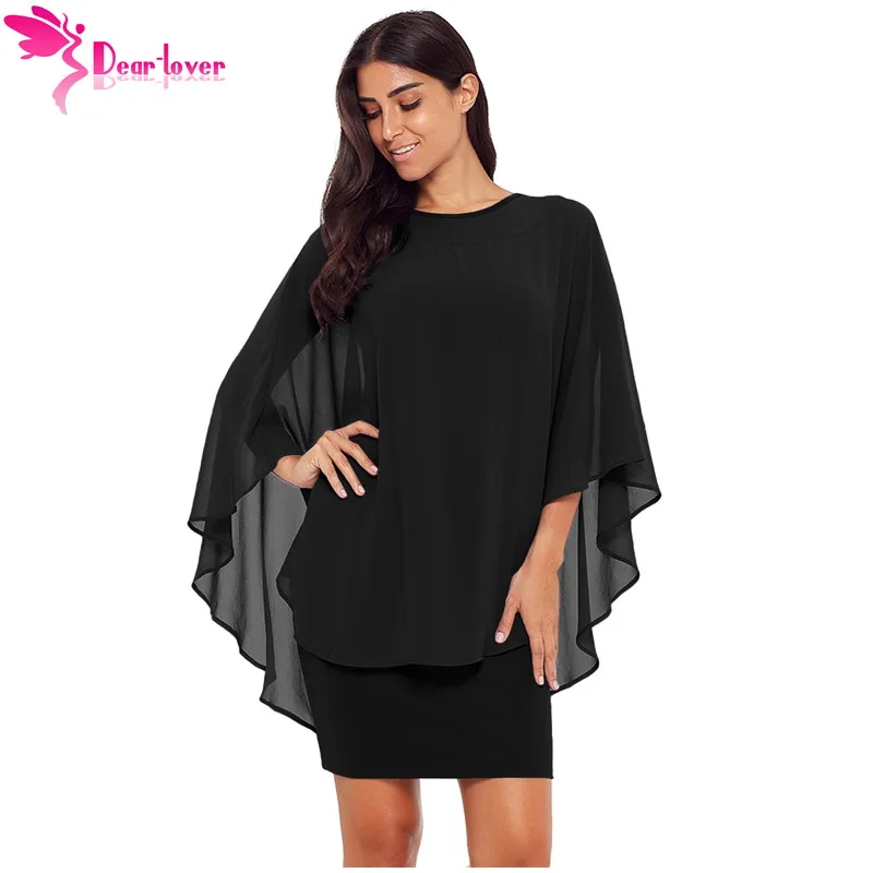 Dear Lover Autumn Dresses Women Work Wear Black Slinky Sexy Gauze Cape Mini Party Dress Office Ladies Clothes Vestidos LC220424
Dear Lover Autumn Dresses Women Work Wear Black Slinky Sexy Gauze Cape Mini Party Dress Office Ladies Clothes Vestidos LC220424