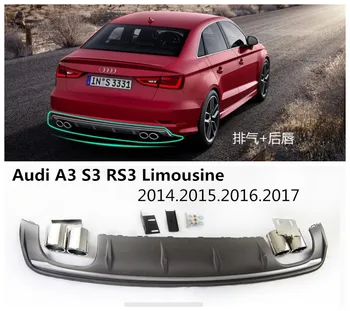 Car Rear Lip Spoiler For Audi A3 S3 RS3 Limousine 2014.2015.2016.2017 High Quality PP ABS Bumper Diffuser Auto Accessories
Car Rear Lip Spoiler For Audi A3 S3 RS3 Limousine 2014.2015.2016.2017 High Quality PP ABS Bumper Diffuser Auto Accessories